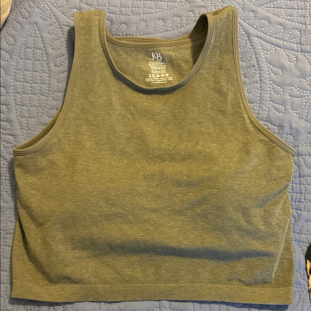 KB Olive Green Women's Tank Top